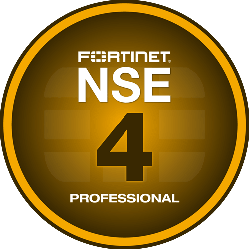 4 FORTINET NSE Professionals